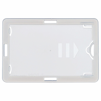 ライオン事務器 名札用ホルダー タテヨコ兼用型 ソフトタイプ(IDカード用) ホワイト N209H-5P 1パック(5枚)