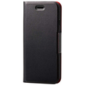 エレコム iPhone SE(第2世代)/8/7用ソフトレザーケース/薄型/磁石付 ブラック PM-A19APLFUBK 1個