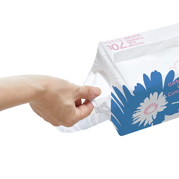 TANOSEE ゴミ袋 コンパクト 乳白半透明 45L 1セット(600枚:50枚×12パック)