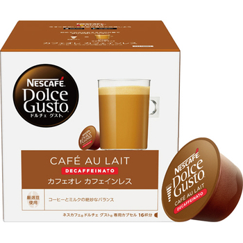 ネスレ ネスカフェ ドルチェ グスト 専用カプセル カフェオレ カフェインレス 1箱(16個)