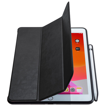 サンワサプライ iPad 10.2型 Apple Pencil収納ポケット付きケース ブラック PDA-IPAD1614BK 1個