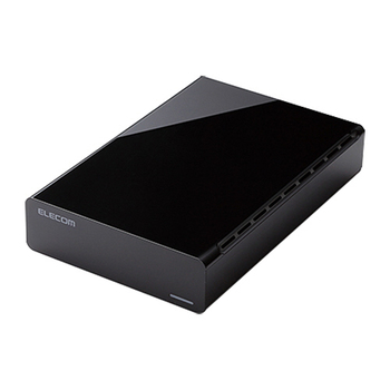 エレコム USB3.0対応外付けハードディスク e:DISK 4TB ブラック RoHS指令準拠(10物質) ELD-CED040UBK 1台