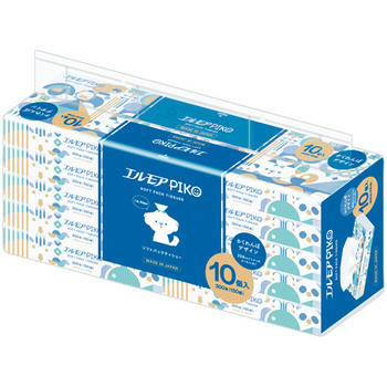 カミ商事 エルモア ピコ ソフトパックティシュー 150組/個 1セット(120個:10個×12パック)
