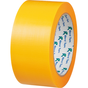 リンレイテープ PEワリフカラーテープ 50mm×25m 厚み約0.17mm 黄 674キ 1巻