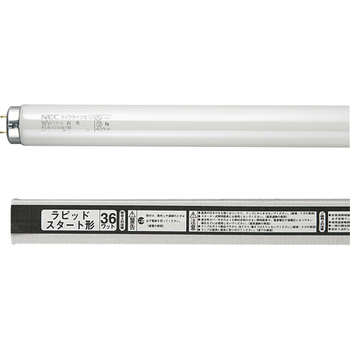 ホタルクス(NEC) 蛍光ランプ ライフラインII 直管ラピッドスタート形 40W形 白色 業務用パック FLR40SW/M/36-25P 1パック(25本)