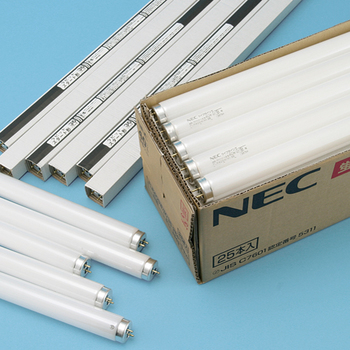 ホタルクス(NEC) 蛍光ランプ ライフラインII 直管ラピッドスタート形 40W形 白色 業務用パック FLR40SW/M/36-25P 1パック(25本)