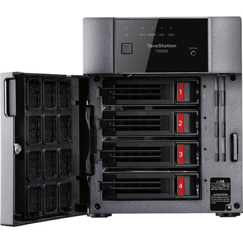 バッファロー TeraStation NAS専用HDD搭載 法人向けNAS デスクトップモデル 4ドライブ 8TB TS3420DN0804 1台