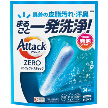 花王 アタックZERO パーフェクトスティック 特大 1パック(34本)