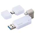 エレコム Lightningコネクタ搭載USB3.2 Gen1メモリ 16GB ホワイト MF-LGU3B016GWH 1個
