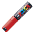 三菱鉛筆 水性マーカー ポスカ 太字角芯 赤 PC8K.15 1本