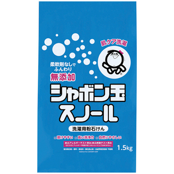 シャボン玉石けん 粉石けん シャボン玉スノール 1.5kg 1個