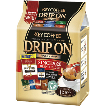 キーコーヒー ドリップオン アソート 8g 1セット(72袋:12袋×6パック)