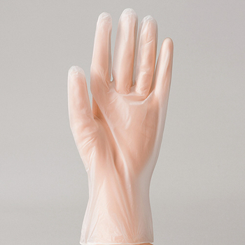 PVC手袋 パウダーなし L 1セット(2000枚:100枚×20箱)