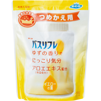 ライオンケミカル 薬用入浴剤 バスリフレ ゆずの香り 詰替用 540g 1パック