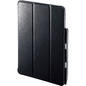 サンワサプライ iPad Air 2019 Apple Pencil収納ポケット付ケース ブラック PDA-IPAD1514BK 1個