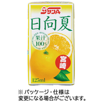 宮崎県農協果汁 サンA 日向夏100% 125mL 紙パック 1ケース(12本)