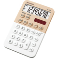 シャープ カラー・デザイン電卓 8桁 ミニミニナイスサイズ ホワイト系 EL-760R-WX 1台