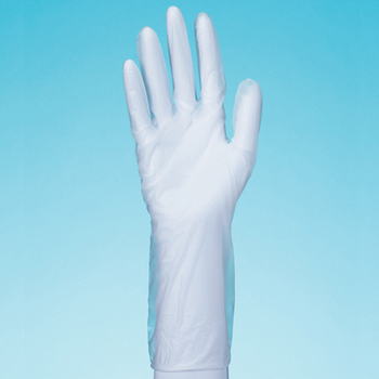 PVC手袋 パウダーなし 長袖 フリーサイズ 1セット(1000枚:100枚×10箱)