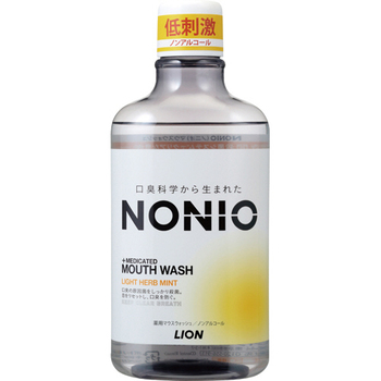 ライオン NONIO マウスウォッシュ ライトハーブミント 600ml 1本