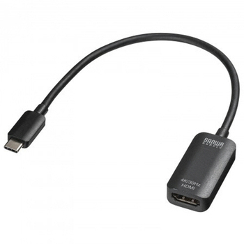 サンワサプライ USB Type C-HDMI変換アダプタ(4K/30Hz) AD-ALCHD02 1個