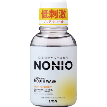 ライオン NONIO マウスウォッシュ ライトハーブミント 80ml 1本