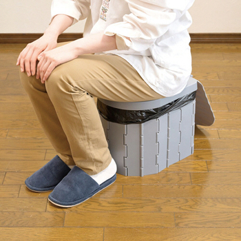 YAMAZEN サッと簡単トイレ(折りたたみ式) YKT-12G 1個