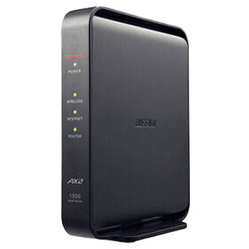 バッファロー AirStation 無線LAN親機 11ax/ac/n/a/g/b 1201+300Mbps ブラック WSR-1500AX2L 1台