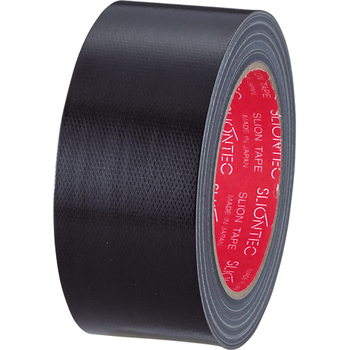 スリオンテック カラー布テープ 50mm×25m 厚み約0.24mm 黒 343702BK 1巻