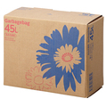 TANOSEE ゴミ袋 コンパクト 乳白半透明 45L BOXタイプ 1セット(660枚:110枚×6箱)