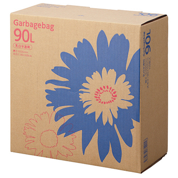 TANOSEE ゴミ袋 コンパクト 乳白半透明 90L BOXタイプ 1セット(330枚:110枚×3箱)