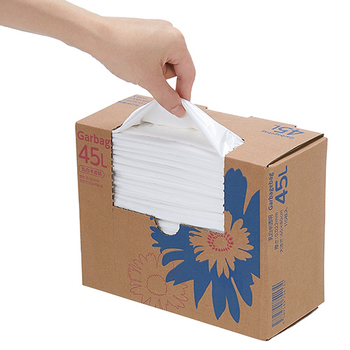 TANOSEE ゴミ袋 コンパクト 透明 45L BOXタイプ 1セット(660枚:110枚×6箱)