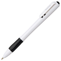 TANOSEE ノック式油性ボールペン(グリップ付) 0.7mm 黒 (軸色:白) 1箱(10本)