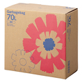 TANOSEE ゴミ袋 コンパクト 透明 70L BOXタイプ 1セット(440枚:110枚×4箱)