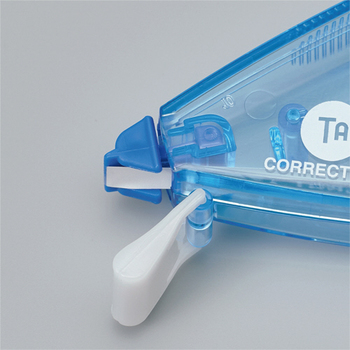 TANOSEE 修正テープ(使い切り) 5mm幅×8m ブルー 1個