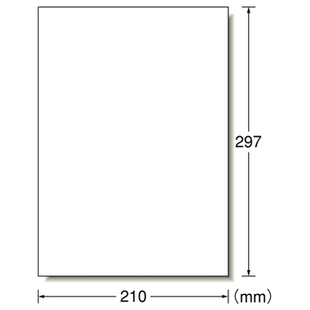 エーワン ラベルシール[プリンタ兼用] マット紙・ホワイト A4 ノーカット 28409 1冊(20シート)