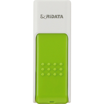 RiDATA ラベル付USBメモリー 16GB ホワイト/グリーン RDA-ID50U016GWT/GR 1個