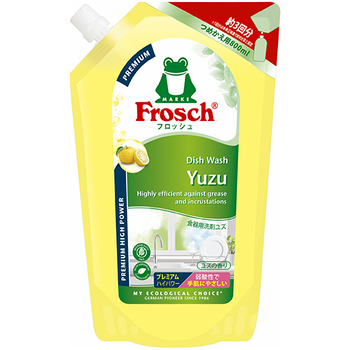 旭化成ホームプロダクツ フロッシュ 食器用洗剤プレミアム ユズ 詰替用 800mL 1個