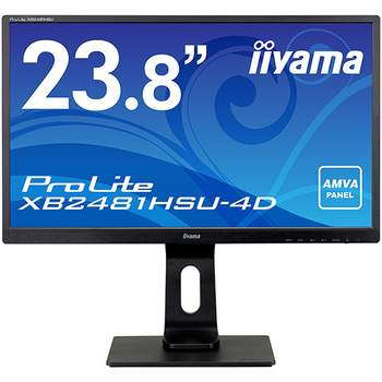 iiyama ProLite 23.8型ワイド液晶ディスプレイ マーベルブラック XB2481HSU-B4D 1台