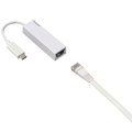 エレコム 有線LANアダプター Giga対応 USB3.1(Type-C) ホワイト RoHS指令準拠(10物質) EDC-GUC3-W 1個