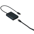 エレコム 有線LANアダプター Giga対応 USB3.1(Type-C) USBハブ機能付 ブラック EDC-GUC3H-B 1個