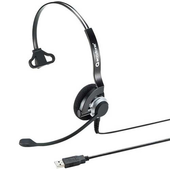 サンワサプライ USBヘッドセット MM-HSU07BK 1個