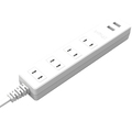 トップランド USB付きコンセントタップ 2m・4個口 STPA420-WT 1個