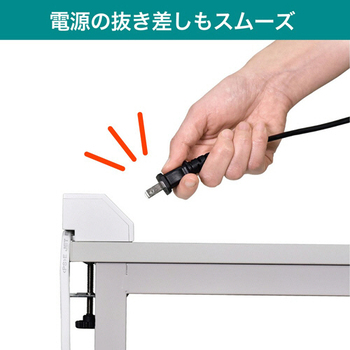 ELPA 集中スイッチ付デスクタップ(外せるクランプ付) 4個口+2ポート 2m ホワイト WLS-DS4232SUA(W) 1個