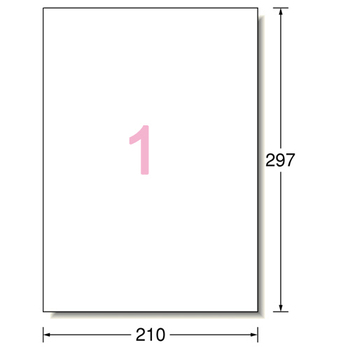 エーワン 屋外でも使えるサインラベルシール[インクジェット] ツヤ消しフィルム・ホワイト A4 ノーカット 32001 1冊(10シート)
