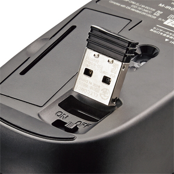 エレコム 3ボタン 無線IRマウス 簡易パッケージ ブラック M-IR07DRBKT 1個