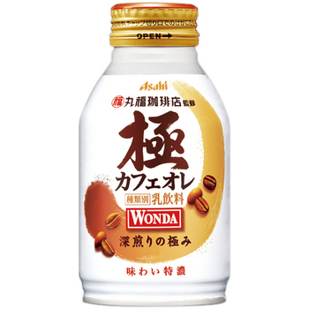 アサヒ飲料 ワンダ 極 カフェオレ 260g ボトル缶 1セット(48本:24本×2ケース)