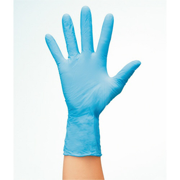 川西工業 ニトリル 使いきり極薄手袋 粉なし ブルー S #2039 1箱(100枚)