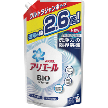 P&G アリエール バイオサイエンスジェル つめかえ ウルトラジャンボ 1800g 1パック