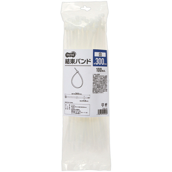 TANOSEE 結束バンド 300mm 1パック(100本)