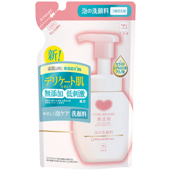 牛乳石鹸共進社 カウブランド 無添加泡の洗顔料 詰替用 140mL 1個